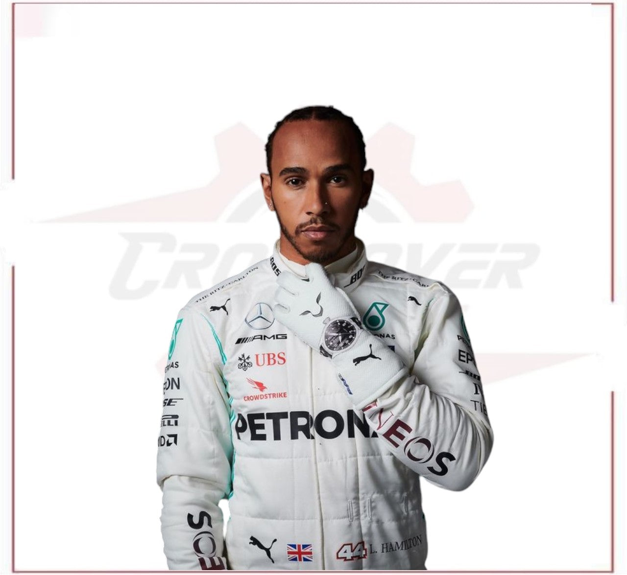Lewis Hamilton 2019 Mercedes AMG Petronas F1 Replica Race Suit CROSSOVER RACEWEARS