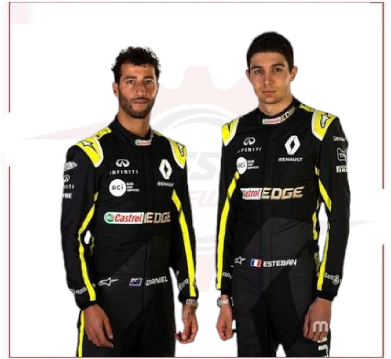 2020 Esteban Ocon Renault F1 Race Suit CROSSOVER RACEWEARS