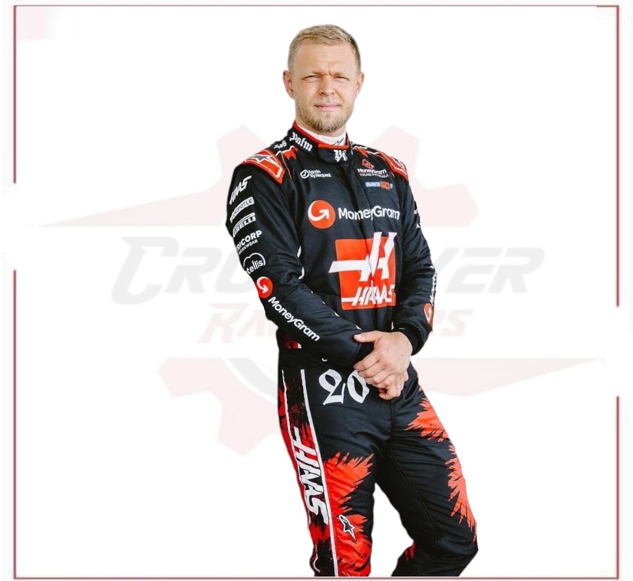 2024 Kevin Magnussen Haas F1 Team Grand Prix Used Suit - Miami GP | F1 Authentics