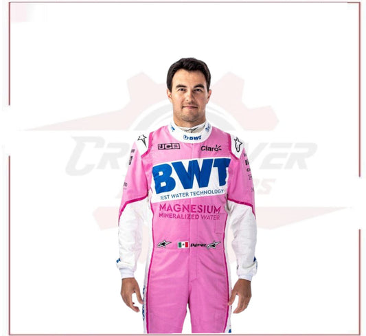 2020 Sergio Perez BWT Racing F1 Team Race Suit Replica - CROSSOVER RACEWEARS