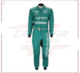 2023 Fernando Alonso Aston Martin F1 Race Suit CROSSOVER RACEWEARS