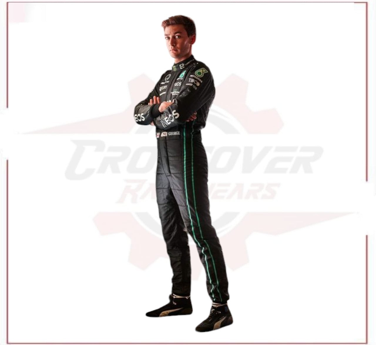 2022 George Russell Mercedes AMG F1 Race Suit CROSSOVER RACEWEARS