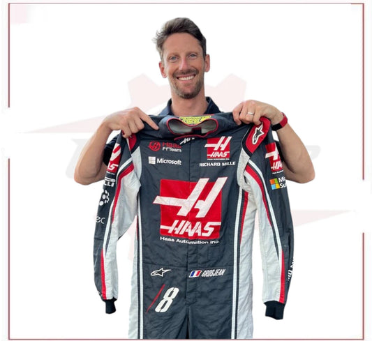 2020 Romain Grosjean Haas Team F1 Race Suit