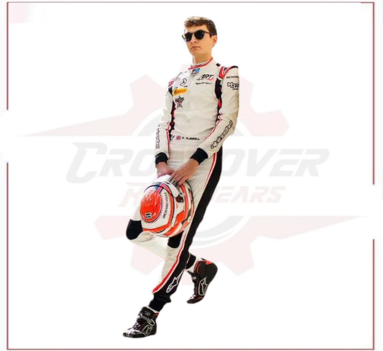 2018 George Russell Mercedes AMG F1 Race Suit CROSSOVER RACEWEARS
