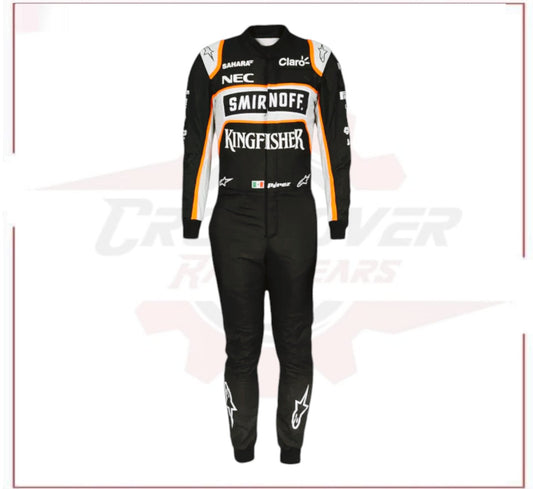2016 Sergio Perez Sahara Force India F1 Team Race Suit - CROSSOVER RACEWEARS