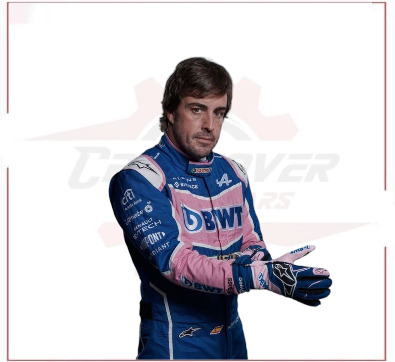 2022 FERNANDO ALONSO ALPHINE F1 RACE SUIT CROSSOVER RACEWEARS