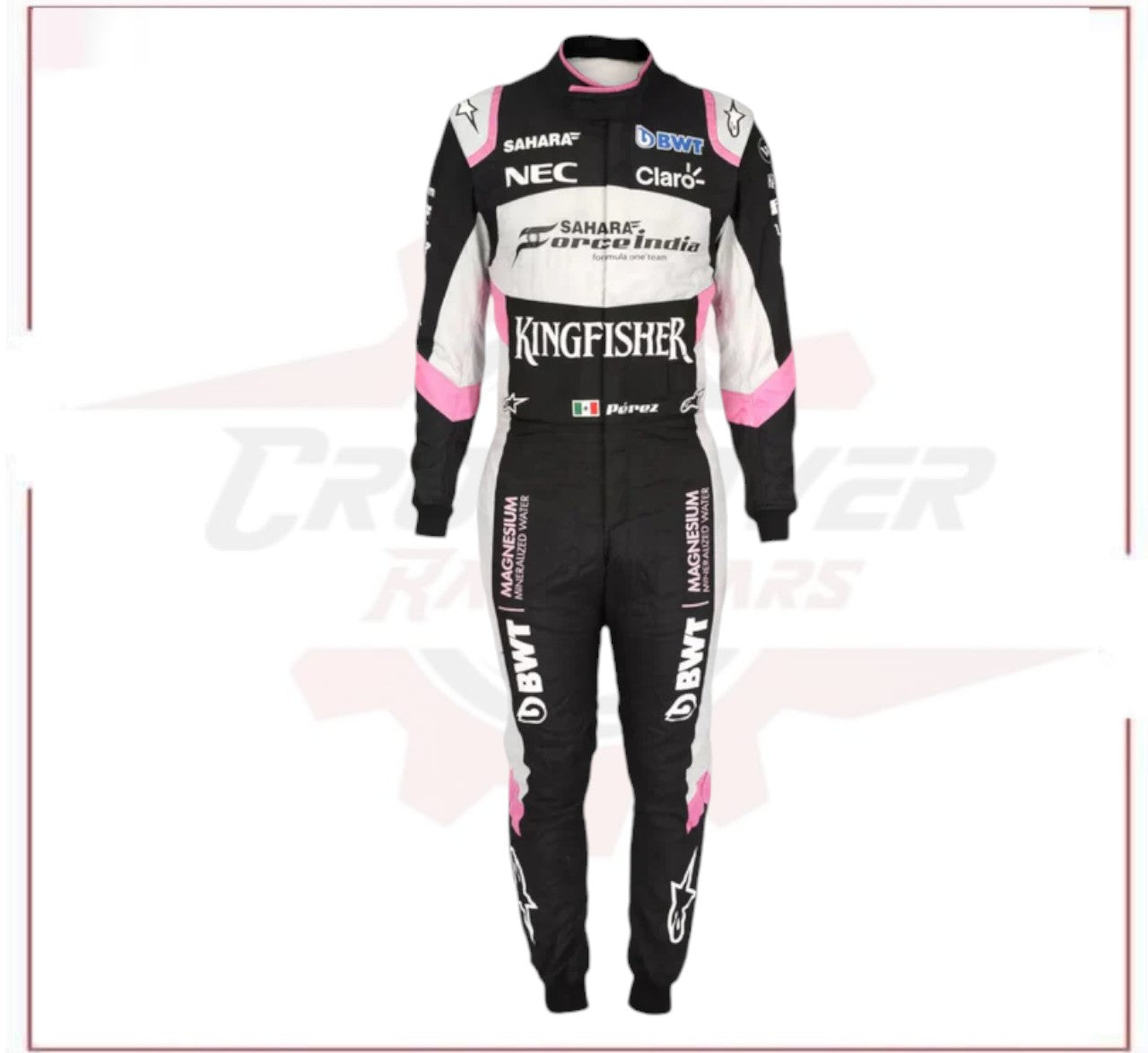 Sergio Pérez 2017 Sahara Force India F1 Team Race Suit - CROSSOVER RACEWEARS