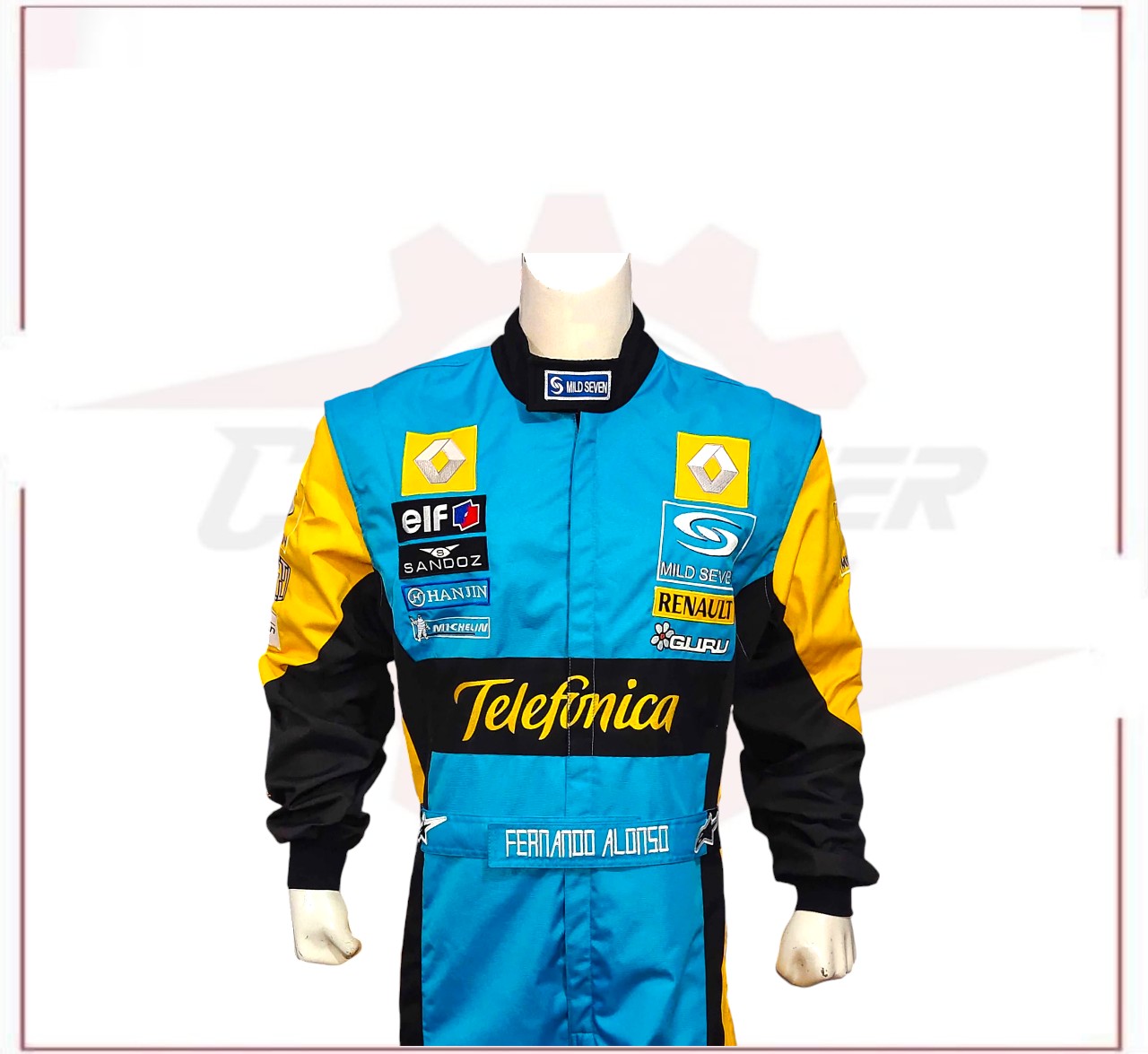 Fernando Alonso 2006 F1 Replica Embroidered Racing Suit / Renault F1 CROSSOVER RACEWEARS