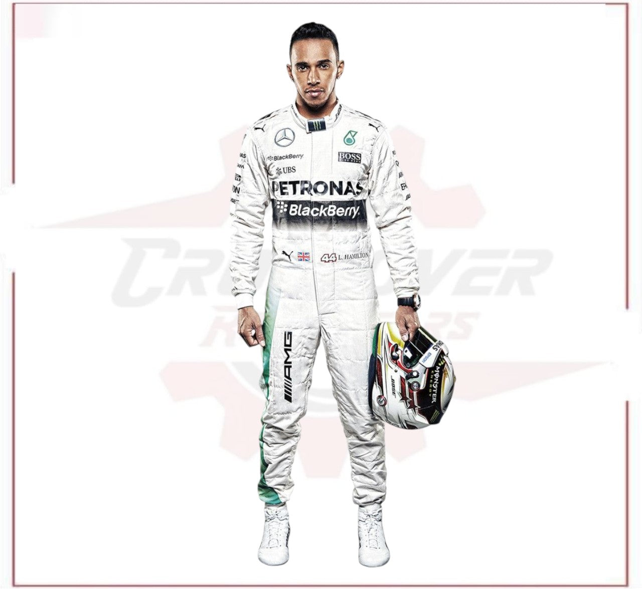 2015 Lewis Hamilton Mercedes AMG Petronas F1 Race suit CROSSOVER RACEWEARS