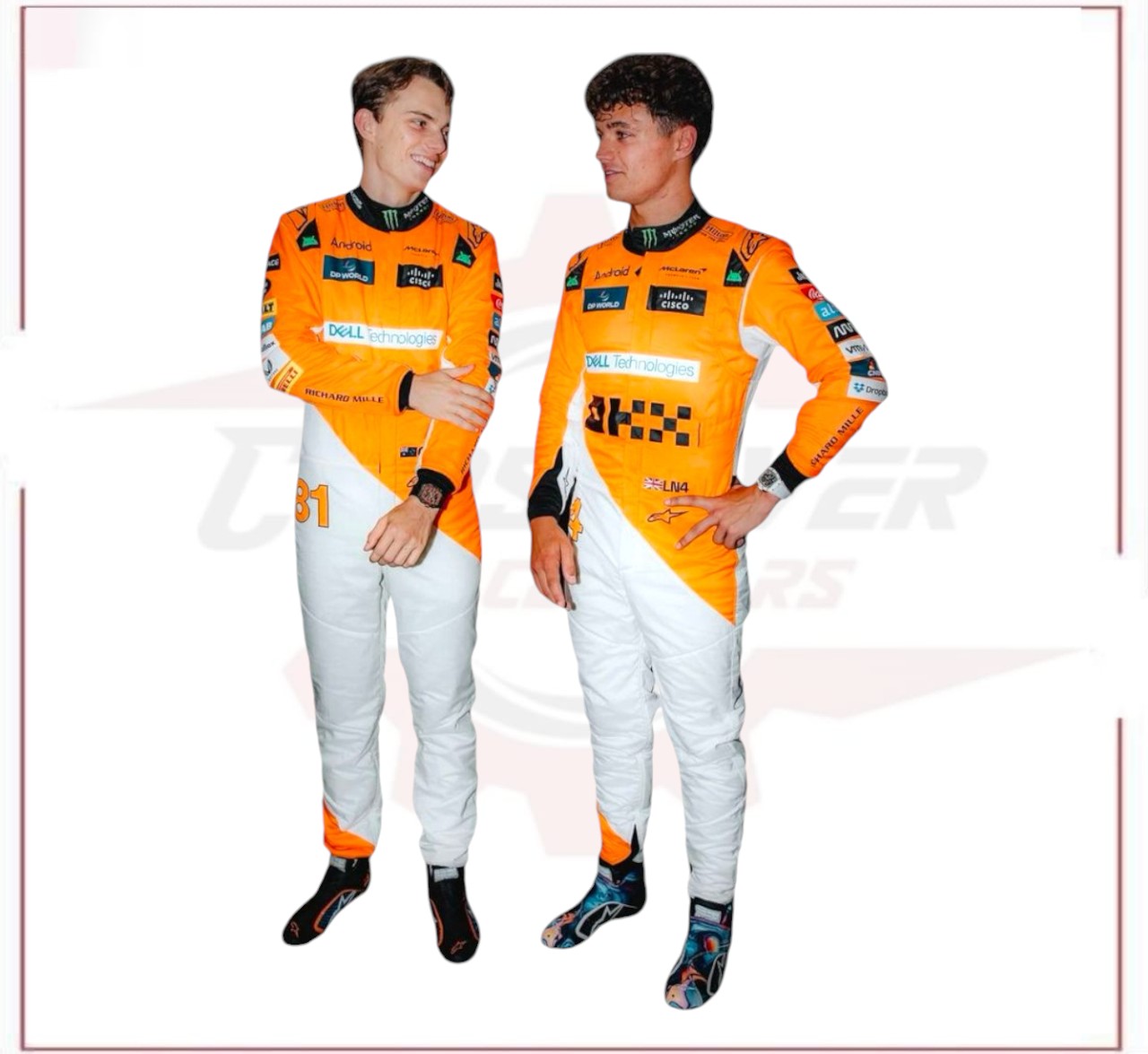 2024 Oscar Piastri McLaren F1 Team Race Suit CROSSOVER RACEWEARS