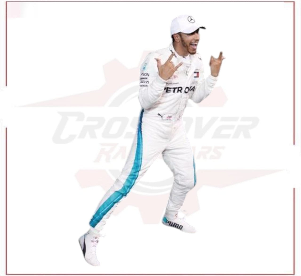 2018 LEWIS HAMILTON MERCEDES AMG F1 RACE SUIT CROSSOVER RACEWEARS