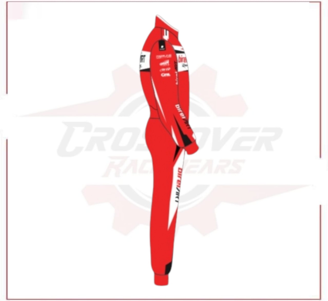 New 2023 Birel ART Go Kart Overall Racing Suit Sublimation Printed CROSSOVER RACEWEARS