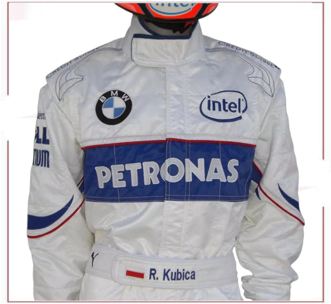 Robert Kubica BMW 2008 Replica Racing Suit Embroidery