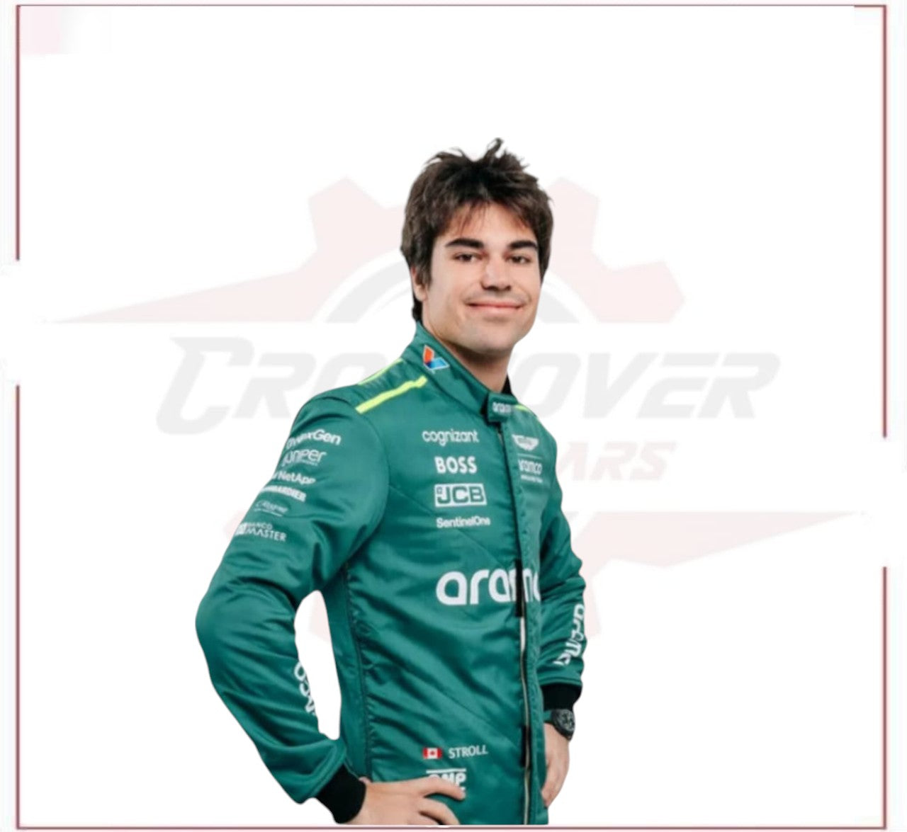 2024 Aston Martin Lance Stroll F1 Team Race Suit CROSSOVER RACEWEARS