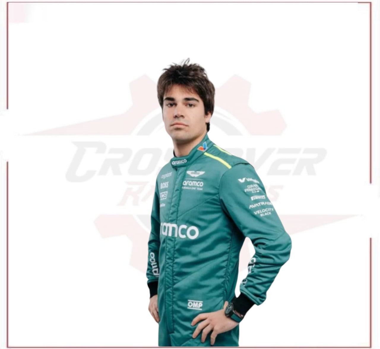 2024 Aston Martin Lance Stroll F1 Team Race Suit CROSSOVER RACEWEARS