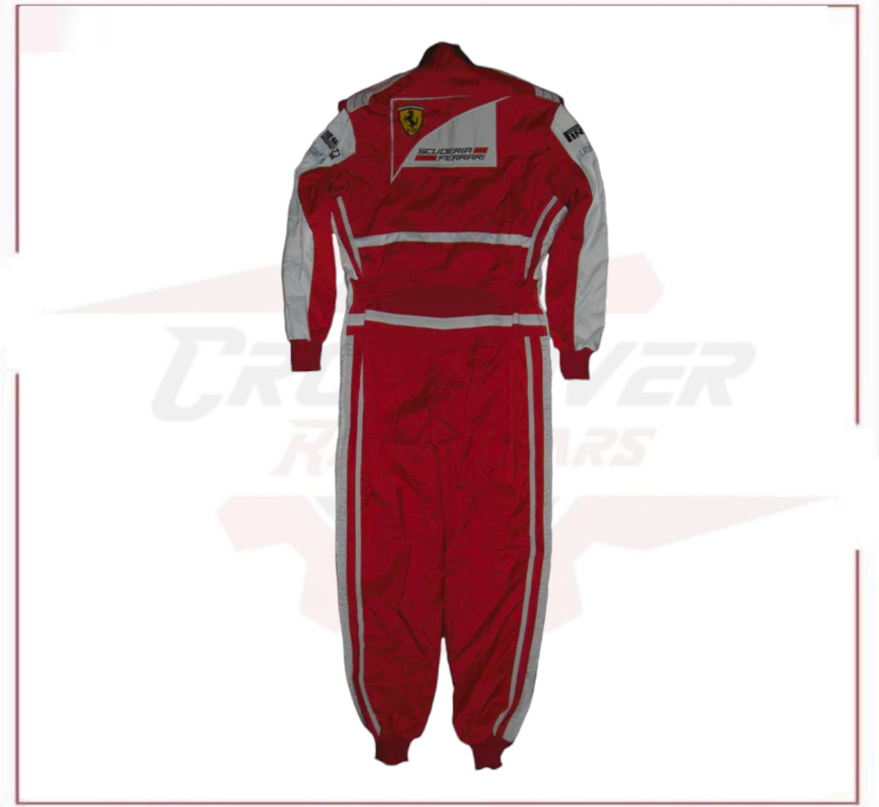 2013 Fernando Alonso Ferrari F1 Embroidered Racing Suit CROSSOVER RACEWEARS
