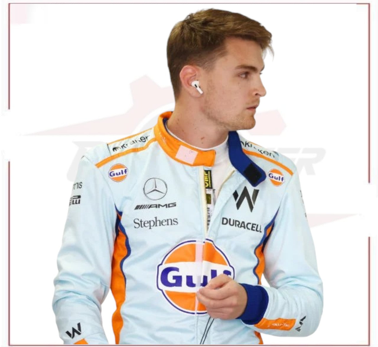 2023 Logan Sargeant Gulf F1 Race Suit Singapore GP