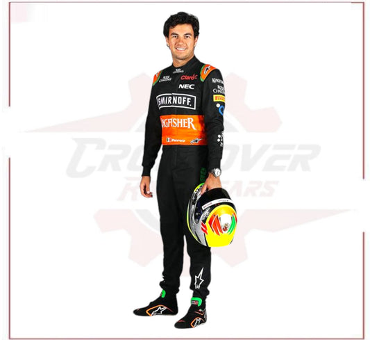 2015 Sergio Perez Force India F1 Racing Suit - CROSSOVER RACEWEARS