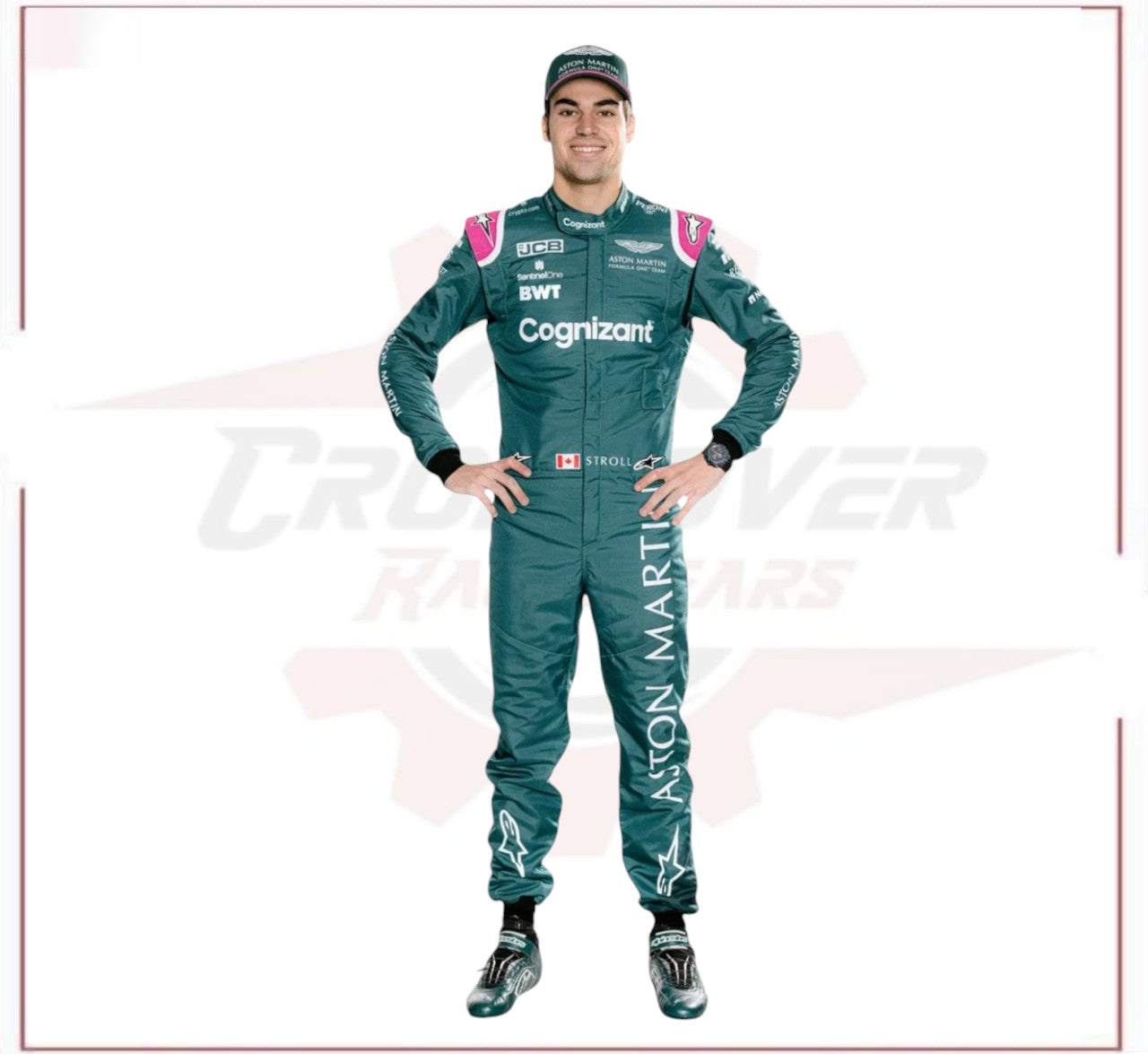 2021 Lance Stroll Aston Martin F1 Race Suit CROSSOVER RACEWEARS