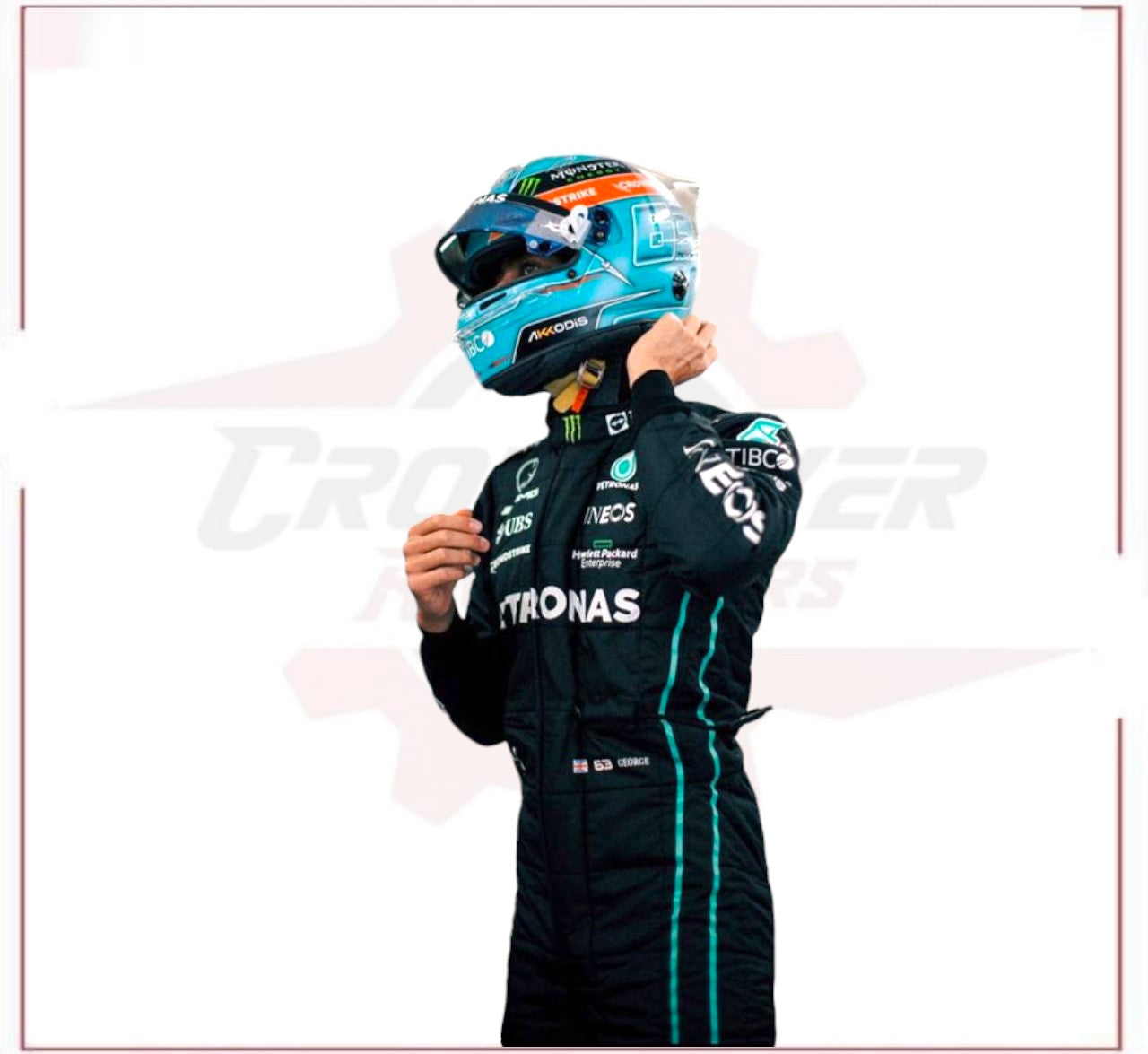 2022 George Russell Mercedes AMG F1 Race Suit CROSSOVER RACEWEARS