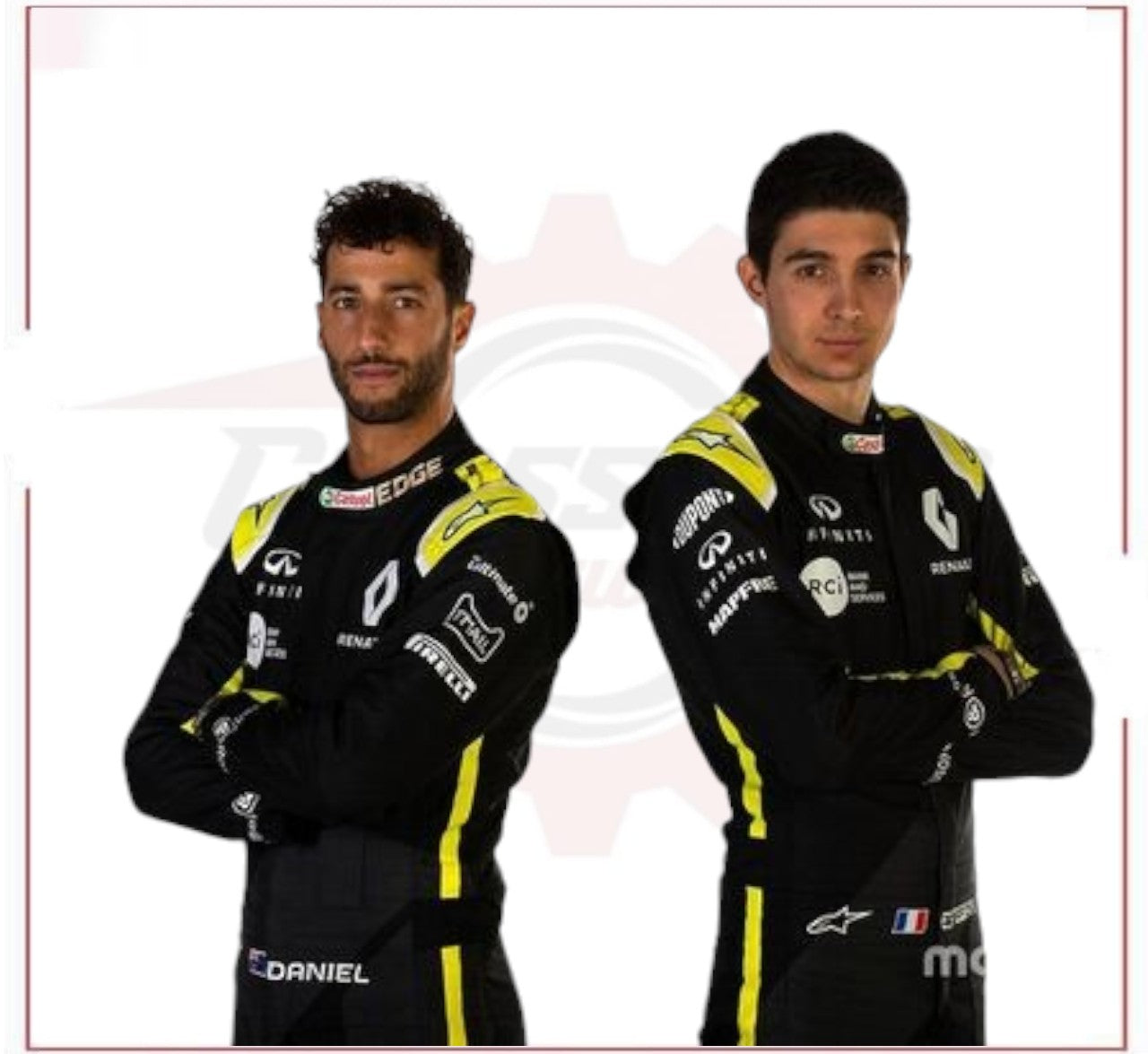 2020 Esteban Ocon Renault F1 Race Suit CROSSOVER RACEWEARS