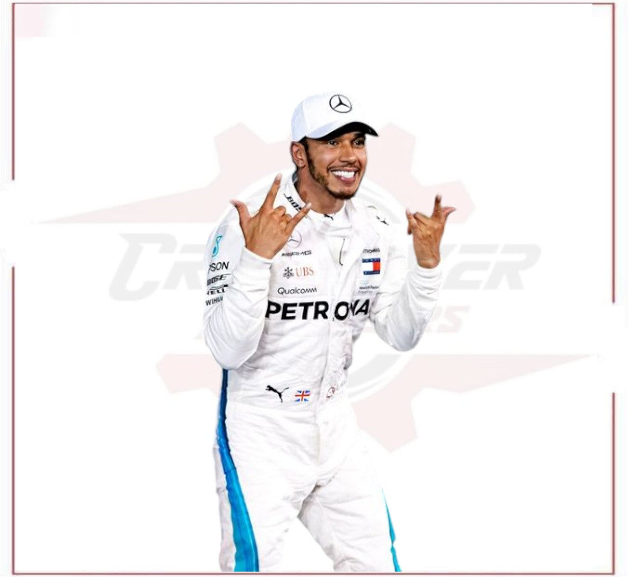 2018 LEWIS HAMILTON MERCEDES AMG F1 RACE SUIT CROSSOVER RACEWEARS