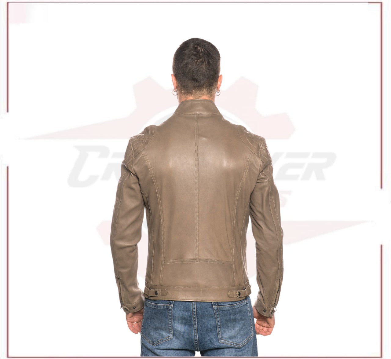 Avatar - Biker Men's Genuine Mudd colored Leather CROSSOVER RACEWEARS