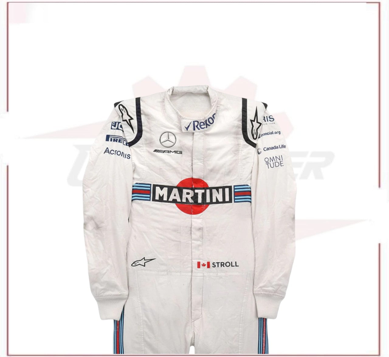 2018 Lance Stroll Williams Martini F1 Race Suit CROSSOVER RACEWEARS