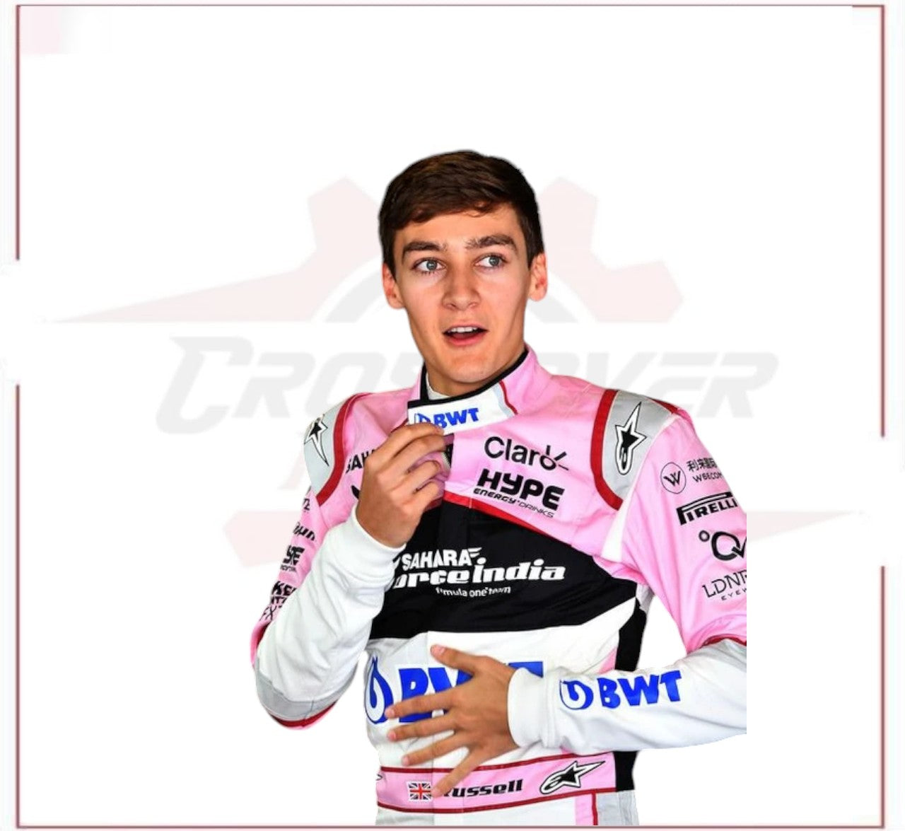2017 George Russell F1 Race Suit BWT CROSSOVER RACEWEARS