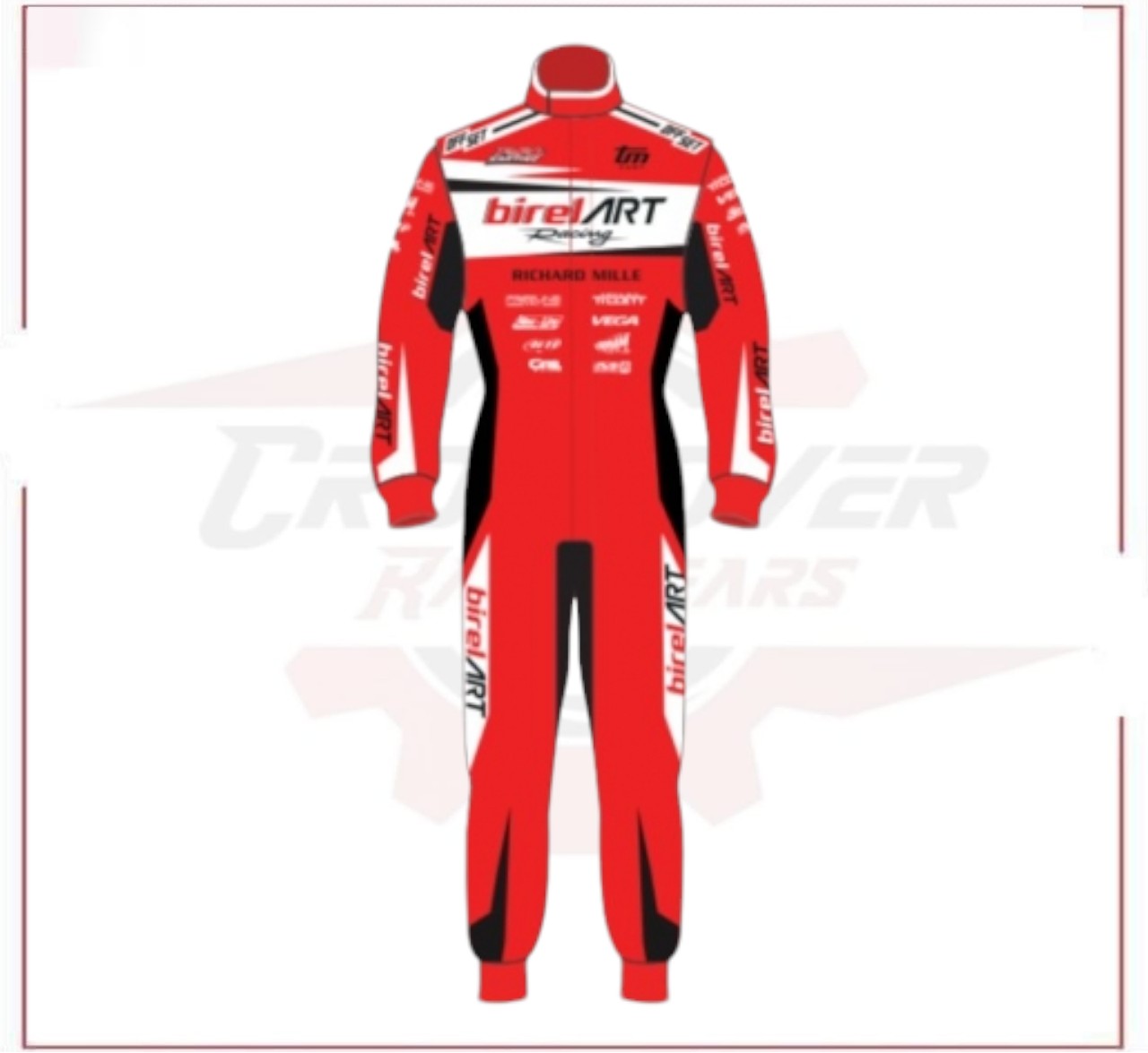 New 2023 Birel ART Go Kart Overall Racing Suit Sublimation Printed CROSSOVER RACEWEARS