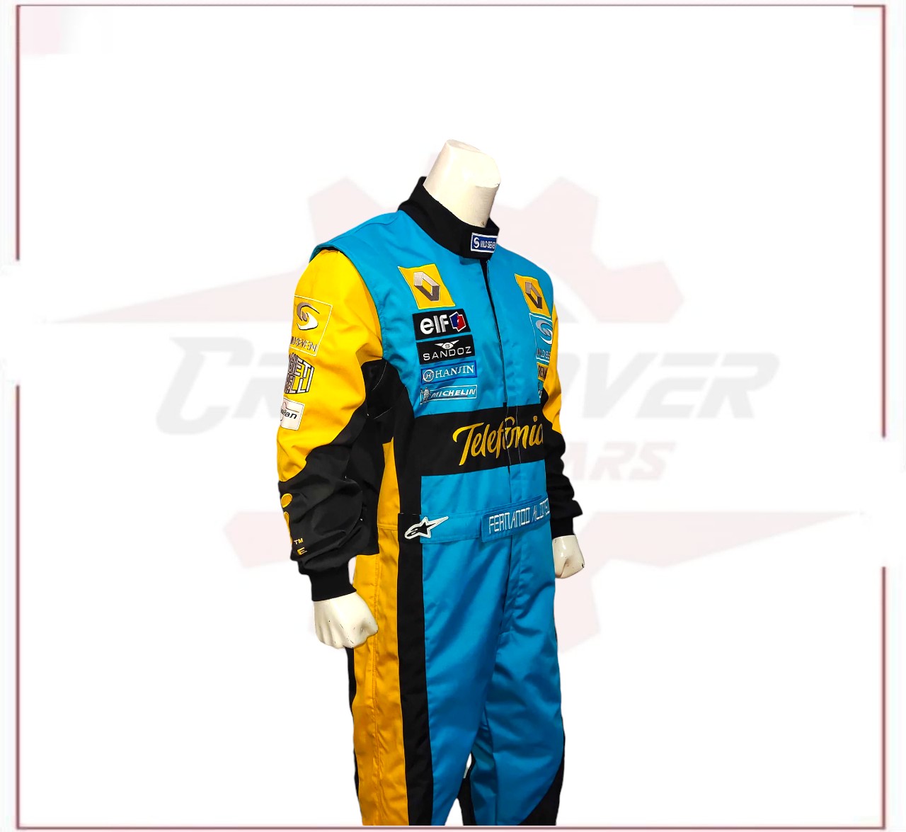Fernando Alonso 2006 F1 Replica Embroidered Racing Suit / Renault F1 CROSSOVER RACEWEARS