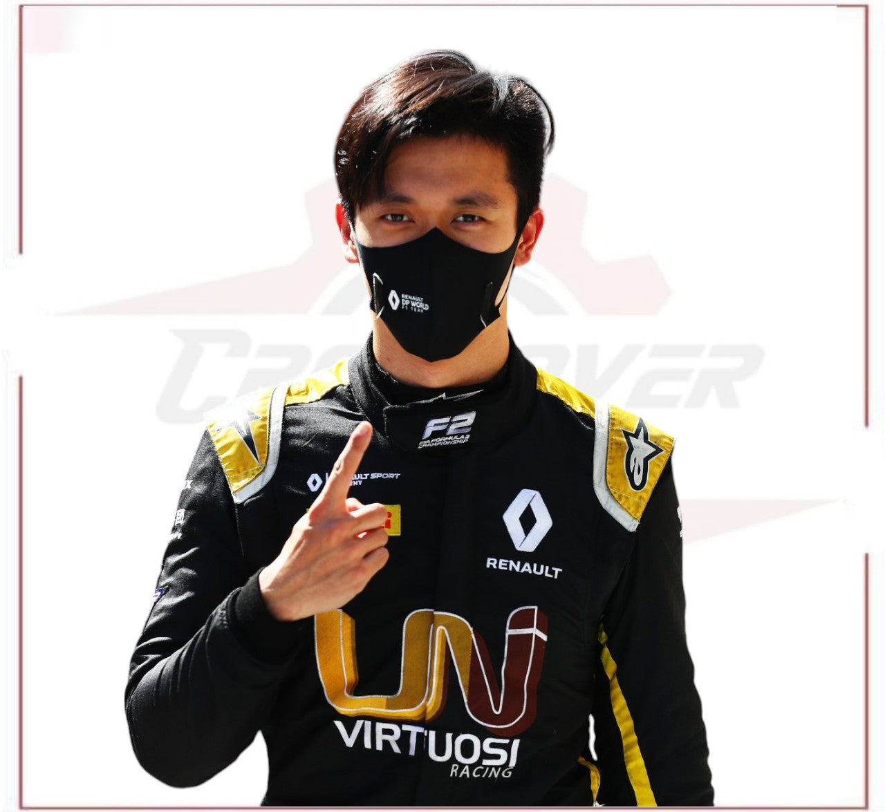 New 2020 Zhou Guanyu Renault F2 Race Suit
