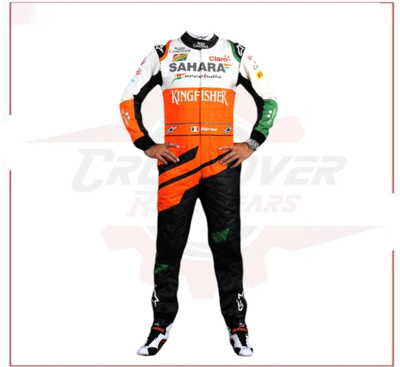 Sergio Pérez 2014 F1 Team Race Suit Sahara Force India - CROSSOVER RACEWEARS