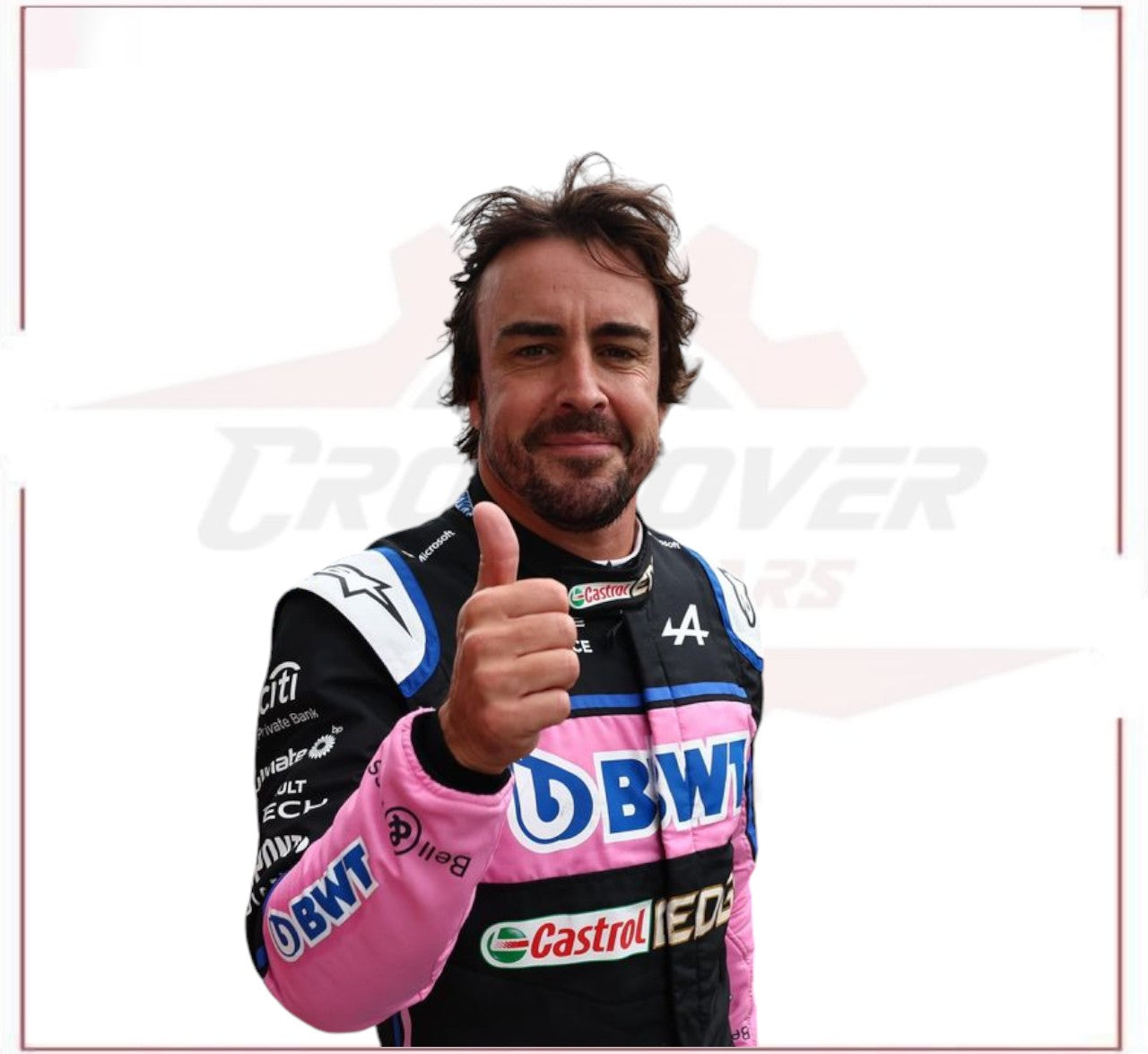 Fernando Alonso 2022 Race Used Race Suit CROSSOVER RACEWEARS