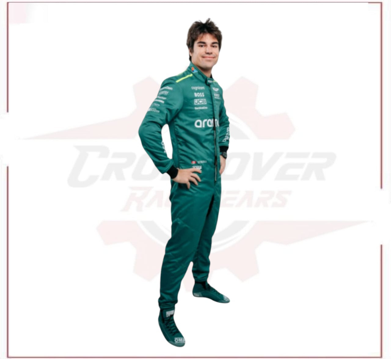 2024 Aston Martin Lance Stroll F1 Team Race Suit CROSSOVER RACEWEARS
