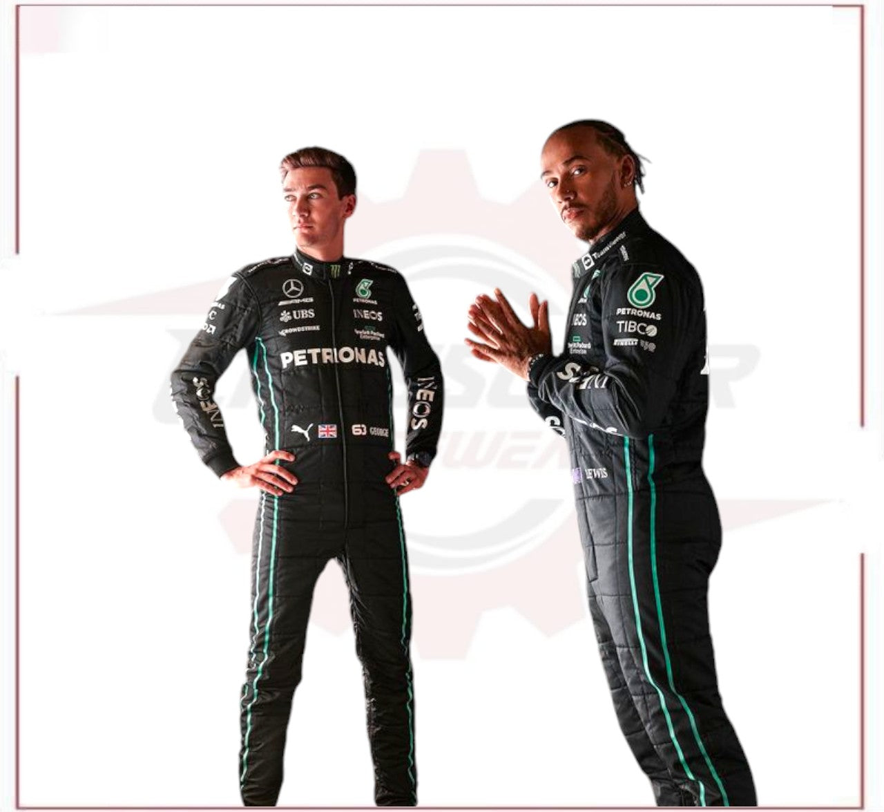 2022 George Russell Mercedes AMG F1 Race Suit CROSSOVER RACEWEARS
