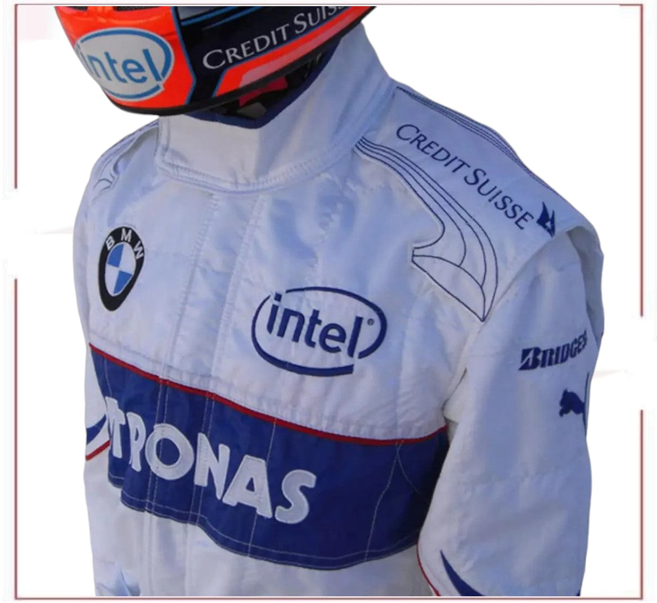 Robert Kubica BMW 2008 Replica Racing Suit Embroidery