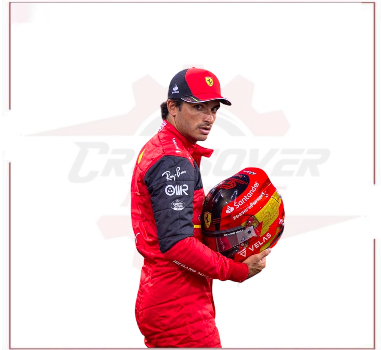 2022 Carlos Sainz Scuderia Ferrari F1 Racing Suit - CROSSOVER RACEWEARS