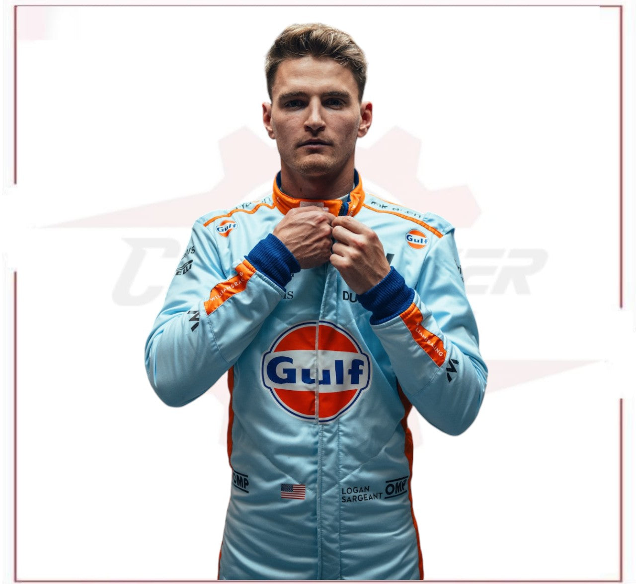 2023 Logan Sargeant Gulf F1 Race Suit Singapore GP