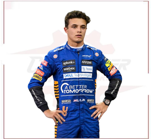 Lando Norrirs McLaren F1 Team Race Suit 2021 CROSSOVER RACEWEARS