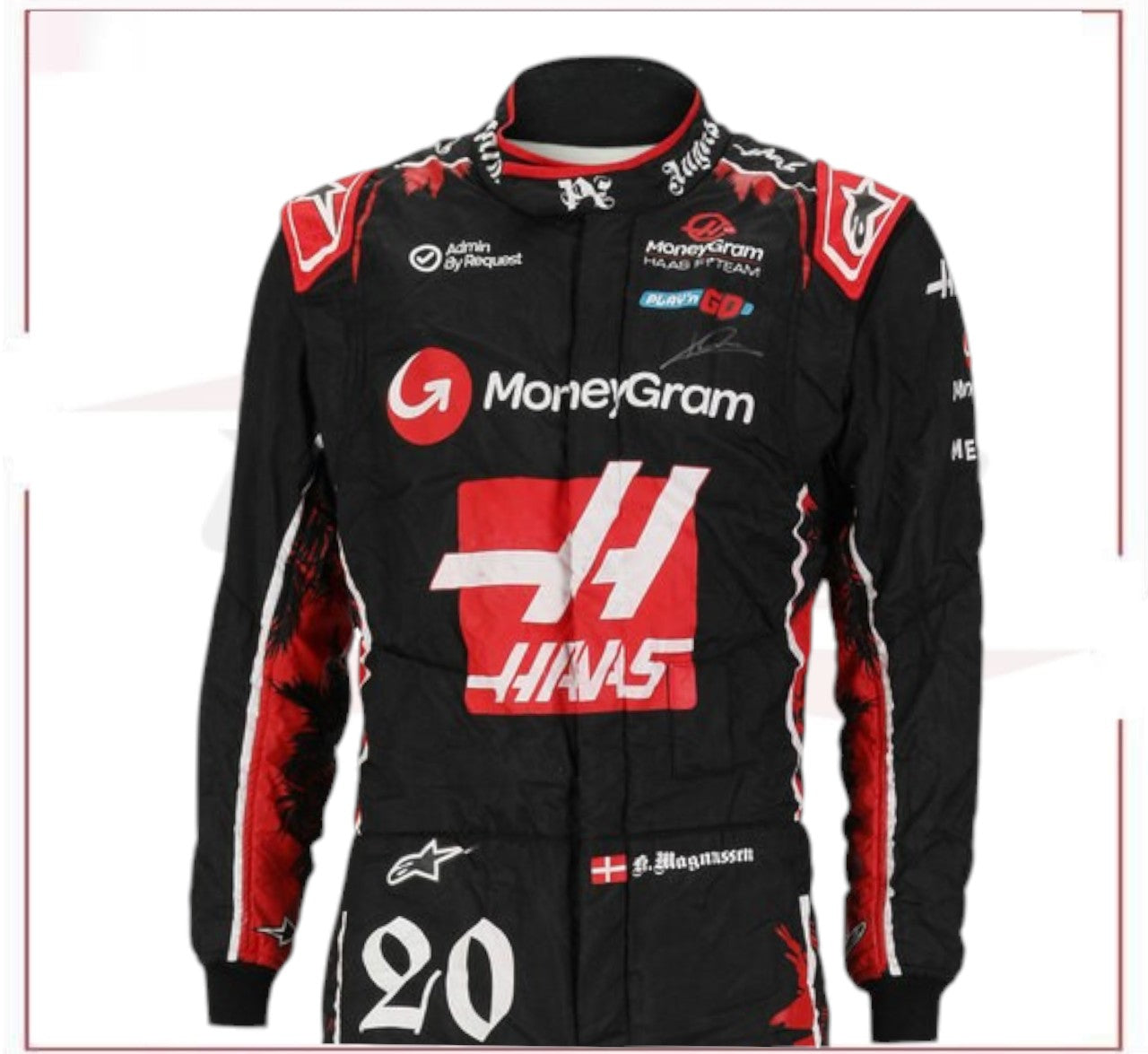 2024 Kevin Magnussen Haas F1 Team Grand Prix Used Suit - Miami GP | F1 Authentics