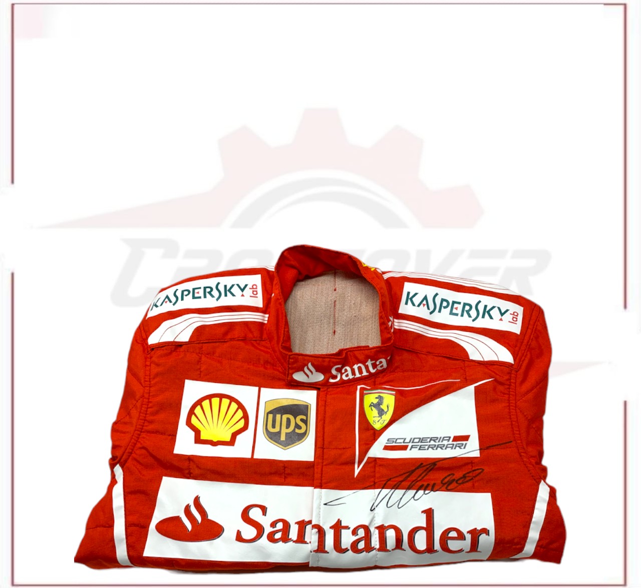 2014 Fernando Alonso Ferrari F1 Sublimation Racing Suit CROSSOVER RACEWEARS