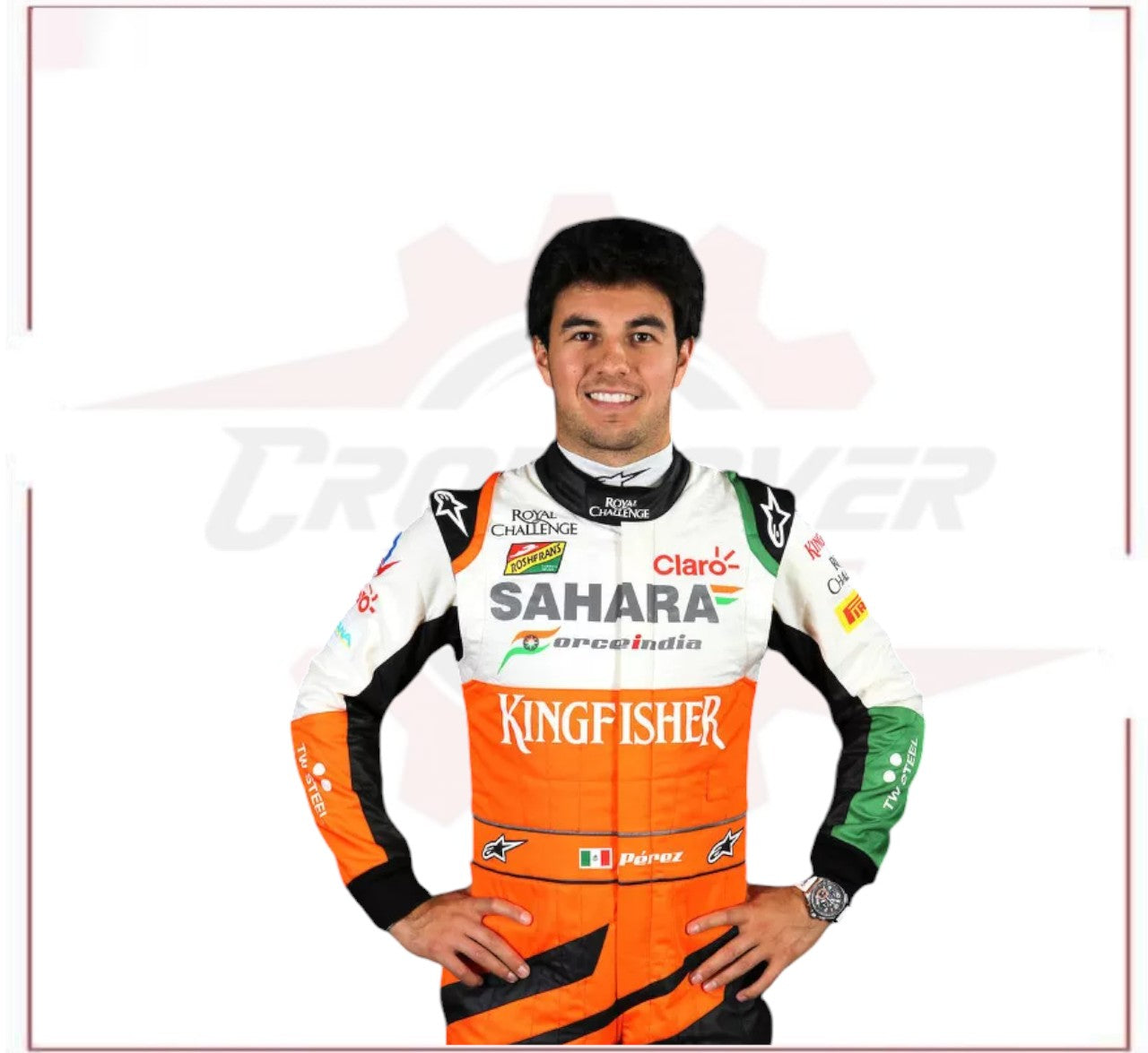 Sergio Pérez 2014 F1 Team Race Suit Sahara Force India - CROSSOVER RACEWEARS
