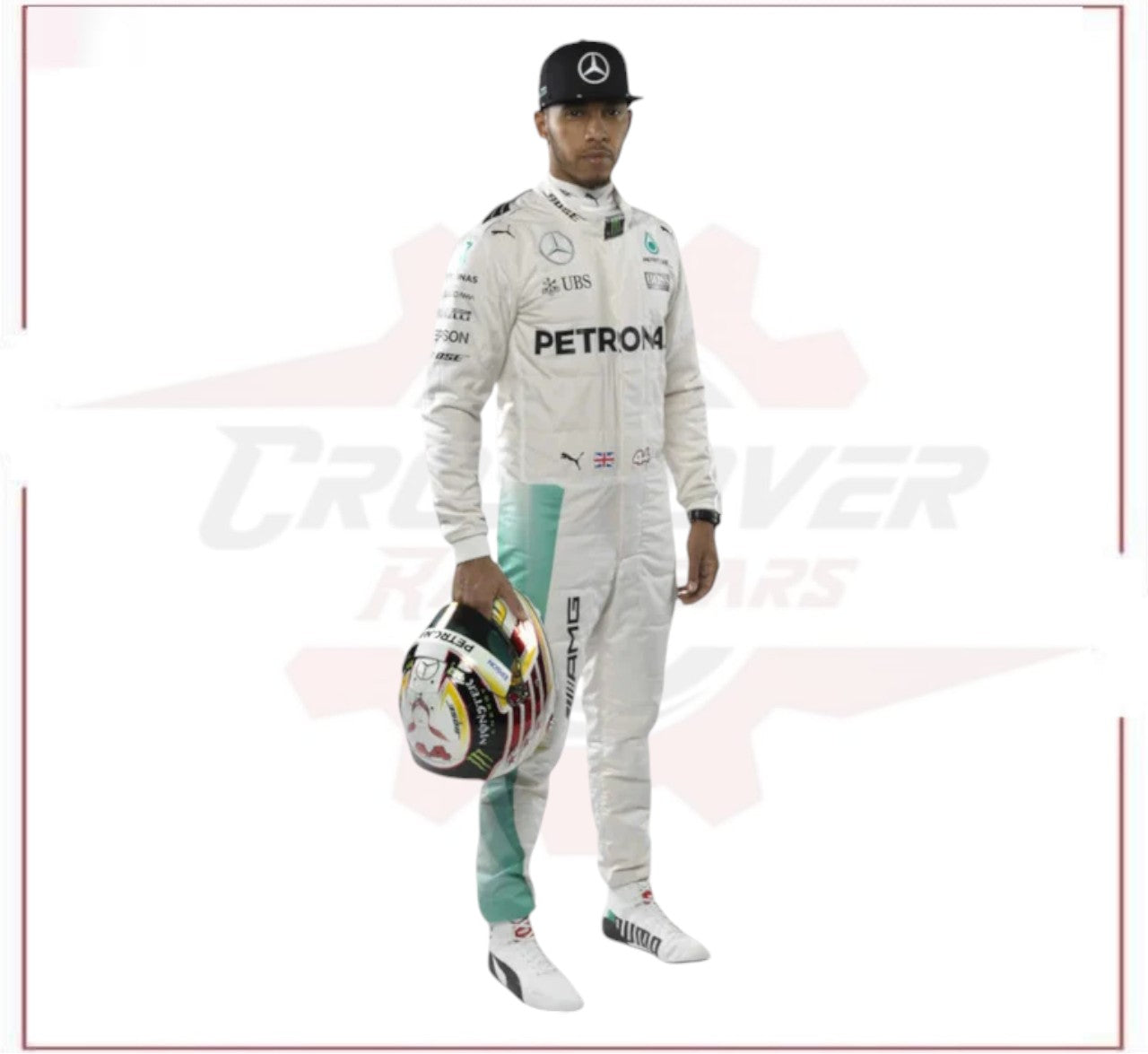 Lewis Hamilton 2016 Mercedes Benz F1 Race Suit CROSSOVER RACEWEARS