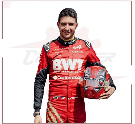 2024 New Esteban Ocon bwt F1 Race Suit CROSSOVER RACEWEARS