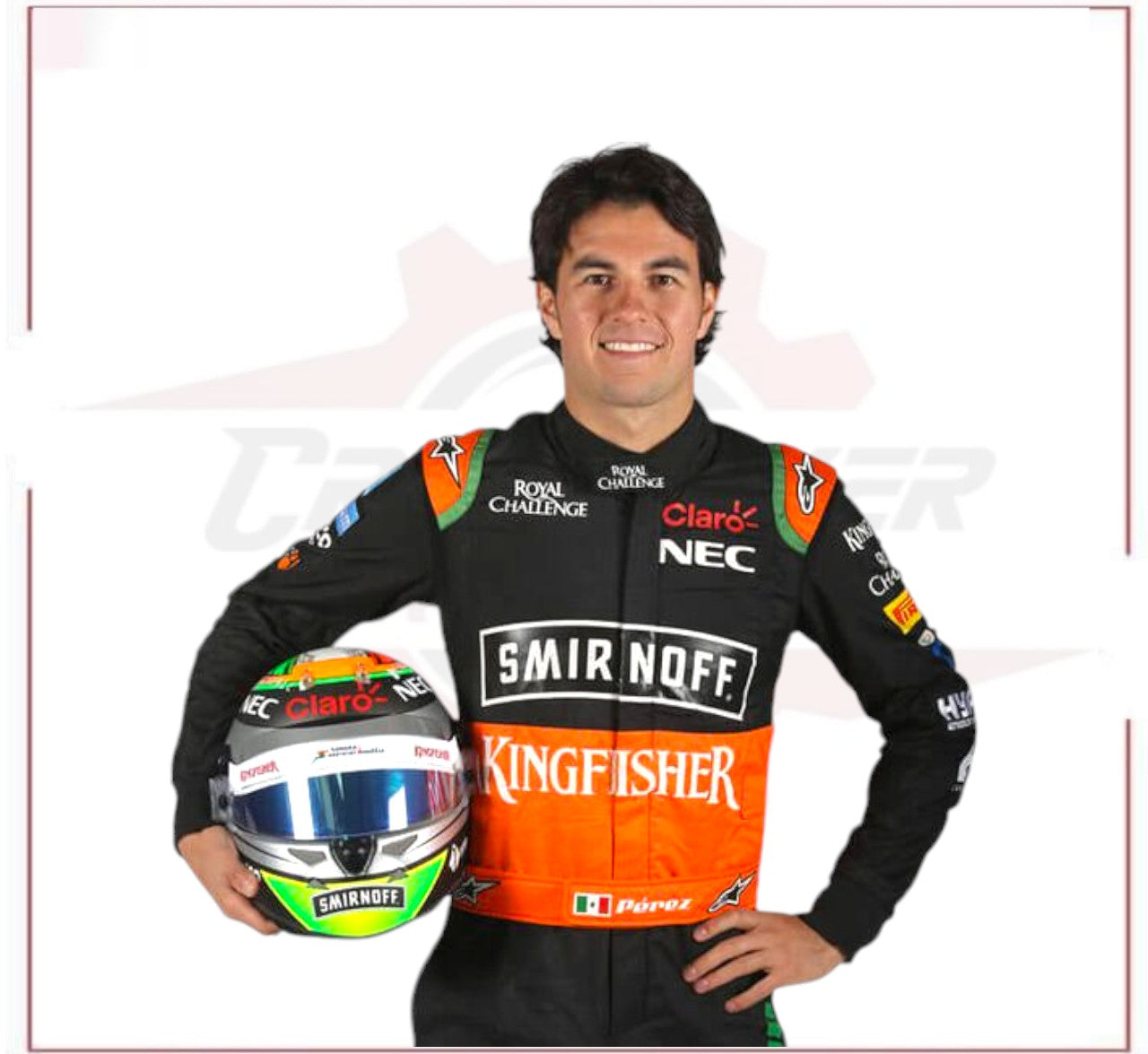 2015 Sergio Perez Force India F1 Racing Suit - CROSSOVER RACEWEARS