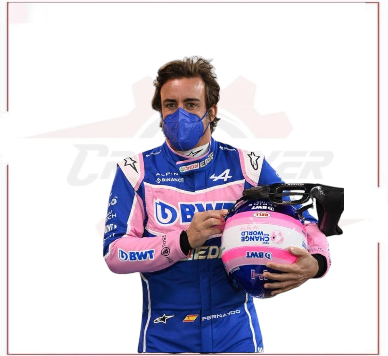 2022 FERNANDO ALONSO ALPHINE F1 RACE SUIT CROSSOVER RACEWEARS