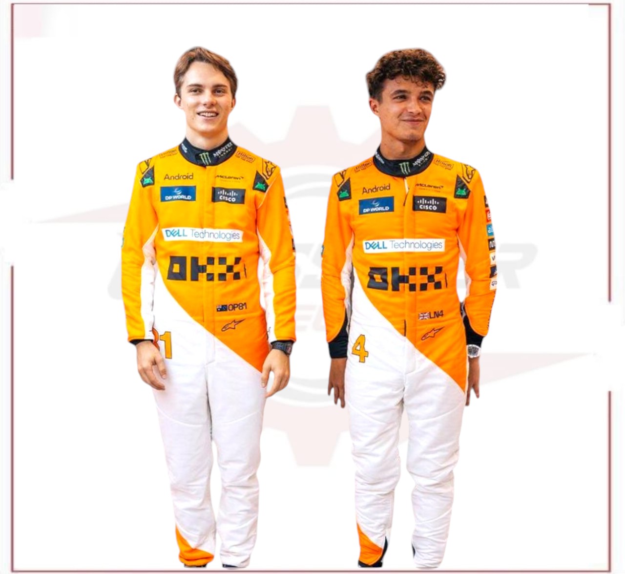 2024 Oscar Piastri McLaren F1 Team Race Suit CROSSOVER RACEWEARS