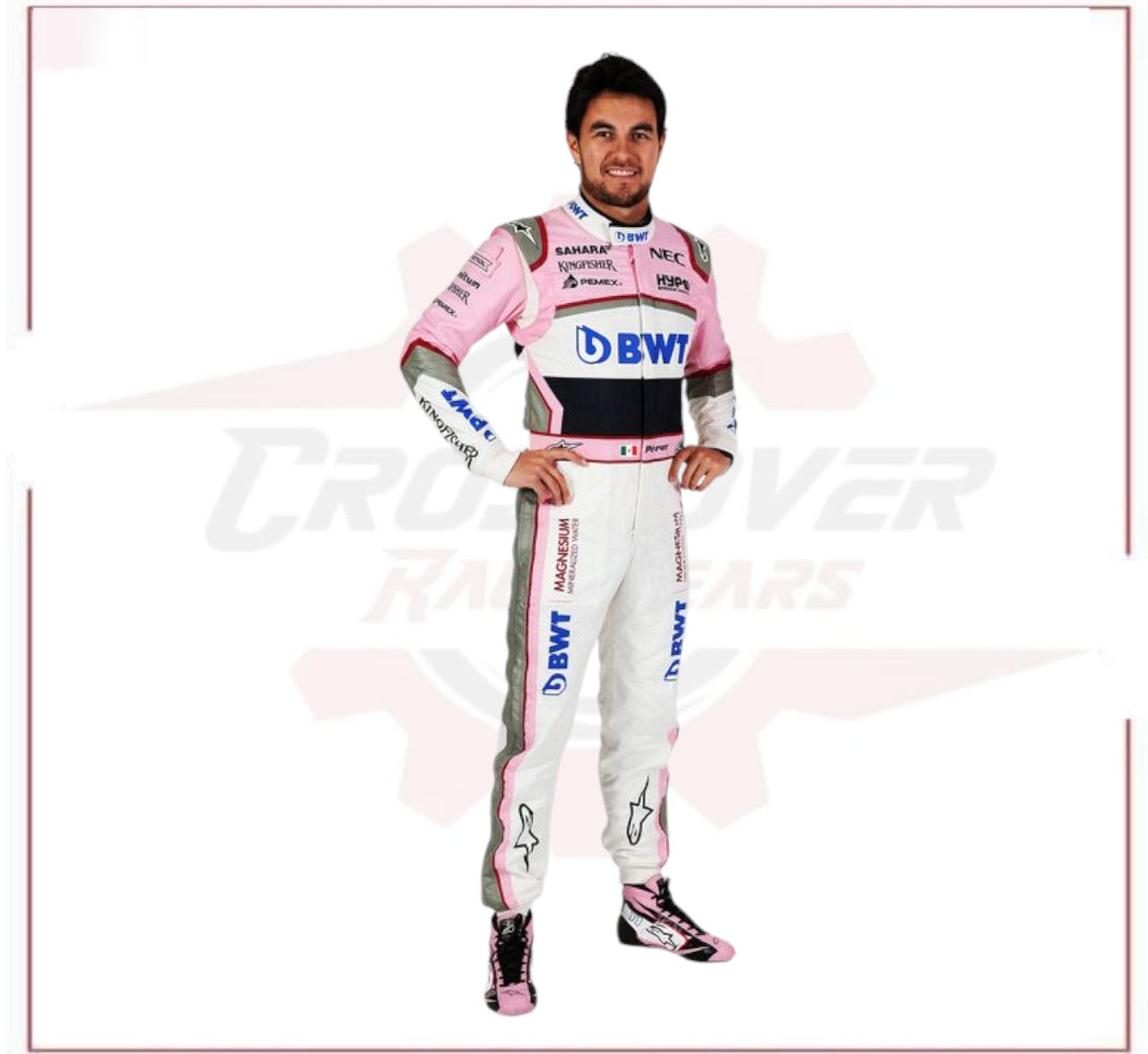 SERGIO PEREZ 2018 RACE SUIT SAHARA FORCE INDIA F1 TEAM - CROSSOVER RACEWEARS