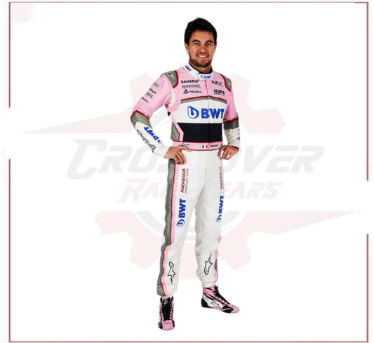 SERGIO PEREZ 2018 RACE SUIT SAHARA FORCE INDIA F1 TEAM - CROSSOVER RACEWEARS